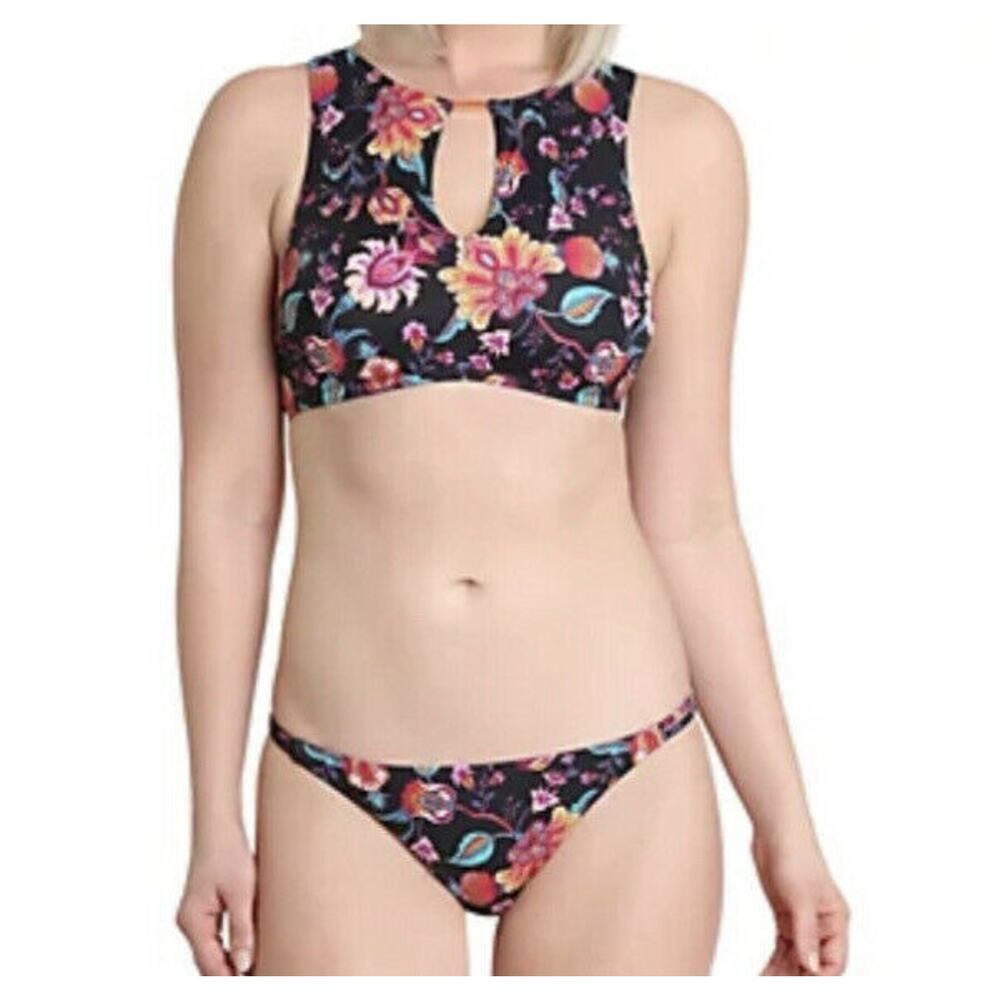 Nanette Lepore Hannah Floral High Neck Bikini